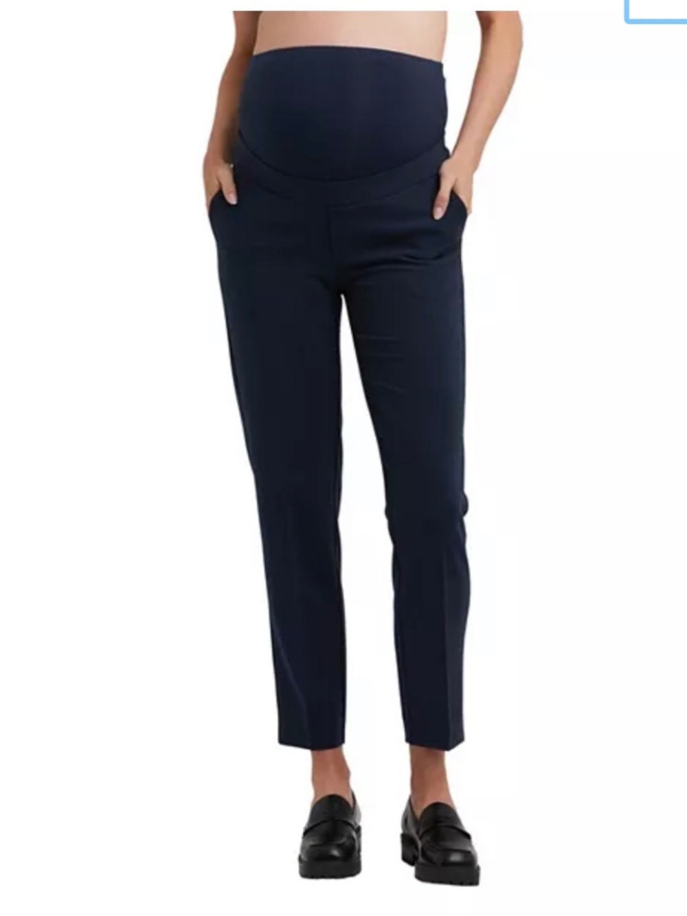 2 Pairs Ripe Maternity Pants - black & navy